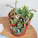 Cute Garden Stair Flowerpot Resin Succulent Planter Desk Ornament