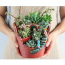 Cute Garden Stair Flowerpot Resin Succulent Planter Desk Ornament