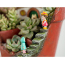 Cute Garden Stair Flowerpot Resin Succulent Planter Desk Ornament