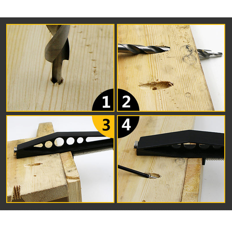 1 piece Woodworking Pocket Hole Joints Fixed Clamp Slant Hole Pull Clip Drilling