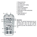 Digital Wood Moisture Meter Humidity Tester Timber Damp Detector Â±0.5% Accuracy Hygrometer