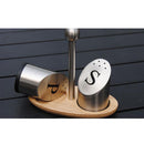 Stainless Steel Spice shaker Pepper Salt Bottle Seasoning Pot Box Tool Set
