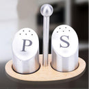 Stainless Steel Spice shaker Pepper Salt Bottle Seasoning Pot Box Tool Set