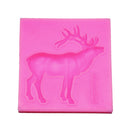 3D Silicone Christmas Reindeer Mold Fondant Cake Decorating Soap Mould