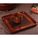 Japanese Style Wooden Tray Plate Serving Food Fruit Snack Dishes Salad Bowl Solid Wood