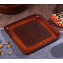 Japanese Style Wooden Tray Plate Serving Food Fruit Snack Dishes Salad Bowl Solid Wood