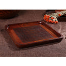 Japanese Style Wooden Tray Plate Serving Food Fruit Snack Dishes Salad Bowl Solid Wood
