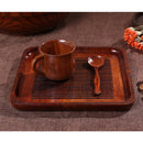 Japanese Style Wooden Tray Plate Serving Food Fruit Snack Dishes Salad Bowl Solid Wood