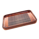 Japanese Style Wooden Tray Plate Serving Food Fruit Snack Dishes Salad Bowl Solid Wood