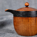 Natural Wooden Mug Beer Cup Milk Tea Mug with Filter & Lid Coffee Cup Barrel