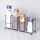 Stainless Steel Paper Cup Lid Holder Dispenser Stand Cafe Home Buffet Rack