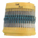 250Pcs 25 Values 5% 1/4W Metal Film Resistors Resistance Assortment Kit Tool