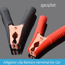 Crocodile Car Battery Clips Heavy Duty 100A Alligator Test Clamps 90mm