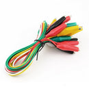 10 Pieces Test Alligator Crocodile Clips Jumper Probe Lead Wire Tech Set