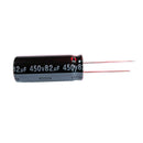 5 Pieces 450V 82UF Aluminum Electrolytic Capacitors Assortment Kit 40x16mm