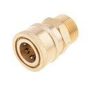 Brass 3/8'' to M22 Quick Connect Coupler Car Clean Pressure Washer Gun Hose