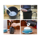 600ml Stainless Steel Milk Frother Double Mesh Milk Foamer DIY Fancy Coffee Creamer for Cappuccino Latte