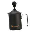 600ml Stainless Steel Milk Frother Double Mesh Milk Foamer DIY Fancy Coffee Creamer for Cappuccino Latte