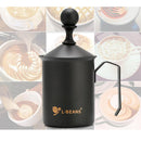 600ml Stainless Steel Milk Frother Double Mesh Milk Foamer DIY Fancy Coffee Creamer for Cappuccino Latte