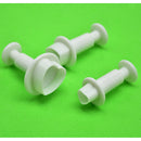 3x Fondant Cake Cookie Plunger Cutter Sugarcraft Heart Shape Mold DIY Tools