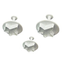 3pcs Maple Cookie Pastry Biscuit Cutter Fondant Cake Decorating Mold Tool