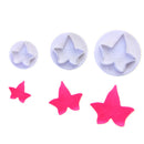 3pcs Maple Cookie Pastry Biscuit Cutter Fondant Cake Decorating Mold Tool
