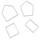 4pcs House Shape Decorating Sugarcraft Plunge Baking Plastic Mold Tools