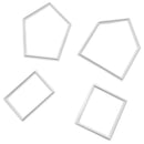 4pcs House Shape Decorating Sugarcraft Plunge Baking Plastic Mold Tools