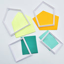 4pcs House Shape Decorating Sugarcraft Plunge Baking Plastic Mold Tools