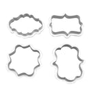 4pcs Sugar Cookie Cutter Mold Cake Decorating Fondant Paste Tool Dialogue