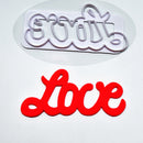 Home DIY Fondant Icing Cake Decorating Mould Pastry Cookie Cutters Love