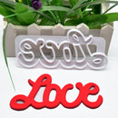 Home DIY Fondant Icing Cake Decorating Mould Pastry Cookie Cutters Love