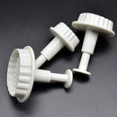 Shell Cookie Cutter Embossing Set Cup Cake Decorating Gumpaste Fondant Mold