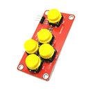Decelopment Board AD Keyboard Simulate Five Key Module Button 55x33mm