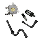Carburetor Carb, Fuel Line, Fuel Filter, Oil Line, Oil Fiter Kit for STIHL 024 056 MS240 MS260 Chainsaw New Replacements
