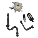 Carburetor Carb, Fuel Line, Fuel Filter, Oil Line, Oil Fiter Kit for STIHL 024 056 MS240 MS260 Chainsaw New Replacements