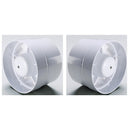 150mm 6'' Duct Fan Exhaust Vent Air Cooled Hydroponic Inline Blower Plastic