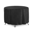 Patio Table Chair Cover Round, Patio Dining Table Cover Water Resistant Outdoor Furniture Cover, 50''Dia x 28''H, Weather Protection
