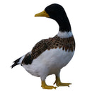 Home Artificial Duck Turning Back Fur Drake Imitation Animal Garden Decor