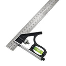 Silver 300mm 12'' High Impact Engineering Combination Square Protractor Ruler