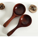 1 Piece Vintage Multipurpose Round Wooden Scoop Spoon Ladle With Long Handle
