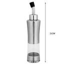 Oil Vinegar Cruet Stainless Steel Bottle Pourer Spout Bottle BBQ Picnic 150ml/220ml