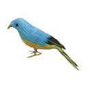 Cute Blue Bird Decoration Wire Christmas Model Artificial Birds Lifelike Feathered Tree Craft