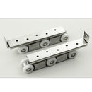 2 Pieces Sliding Door Rollers 6 Wheels Runner Pulley Shower Door Hardware