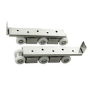2 Pieces Sliding Door Rollers 6 Wheels Runner Pulley Shower Door Hardware