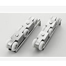 2 Pieces Sliding Door Rollers 6 Wheels Runner Pulley Shower Door Hardware
