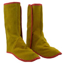 Long Cowhide Leather Welding Shoe Spats Protectors Welder Working Tool