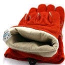 Cowhide Leather Welding Gloves - Heat/Fire Resistant, Perfect for Gardening/Oven/Grill/Mig/Stove/Pot Holder/ Tig Welder/BBQ -Orange