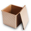 Loaf Pan With Cover/Baking Mould Cake Toast Bread Mold/ Non-Stick Toast Box with Lid, 11.5x 11.4x 10.6cm