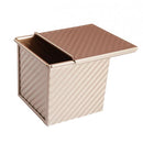 Loaf Pan With Cover/Baking Mould Cake Toast Bread Mold/ Non-Stick Toast Box with Lid, 11.5x 11.4x 10.6cm